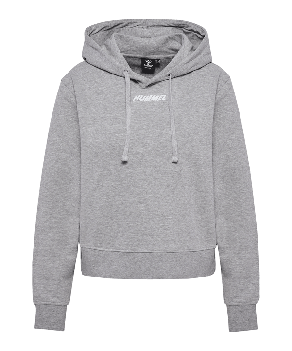 Hummel Elemental Short Hoody Damen Grau F2006 - grau