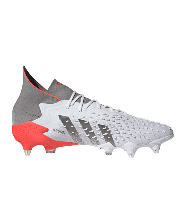 adidas Predator FREAK.1 SG White Spark Weiss Grau Rot - weiss