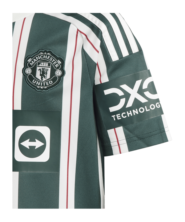 adidas Manchester United Trikot Away 2023/2024 Kids Grün - gruen