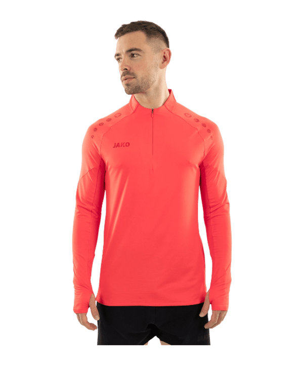 JAKO ZipTop Light Flow Sweatshirt Orange F365 - orange