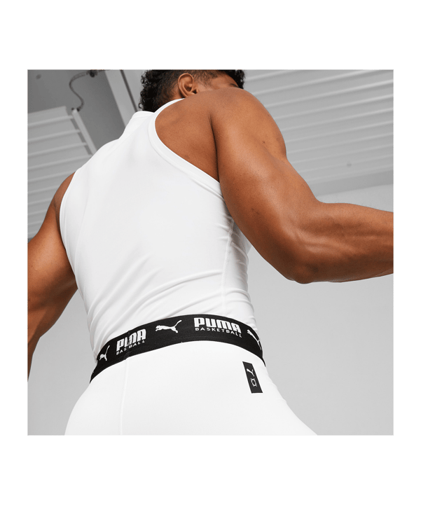 PUMA Hoops Team 3/4 Tight Weiss F02 - weiss