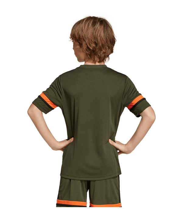 adidas Squadra 25 Trikot Kids Grün Orange - gruen