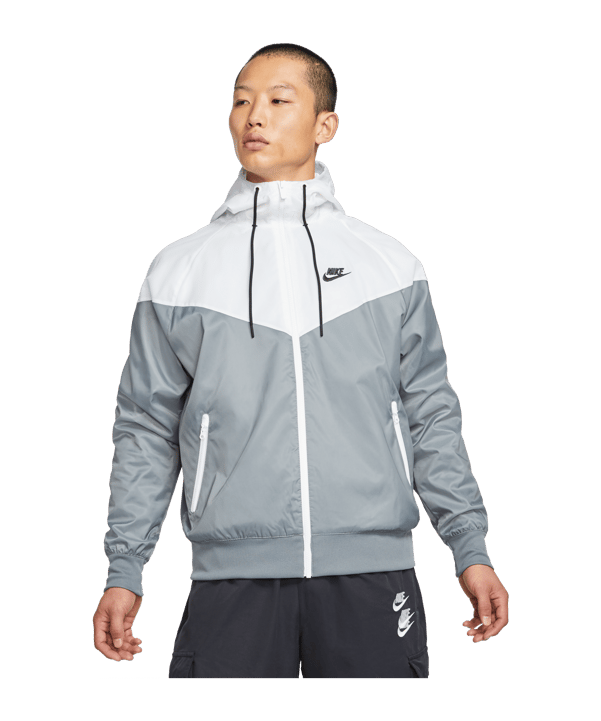 Nike Woven Windrunner Kapuzenjacke Grau F084 - grau