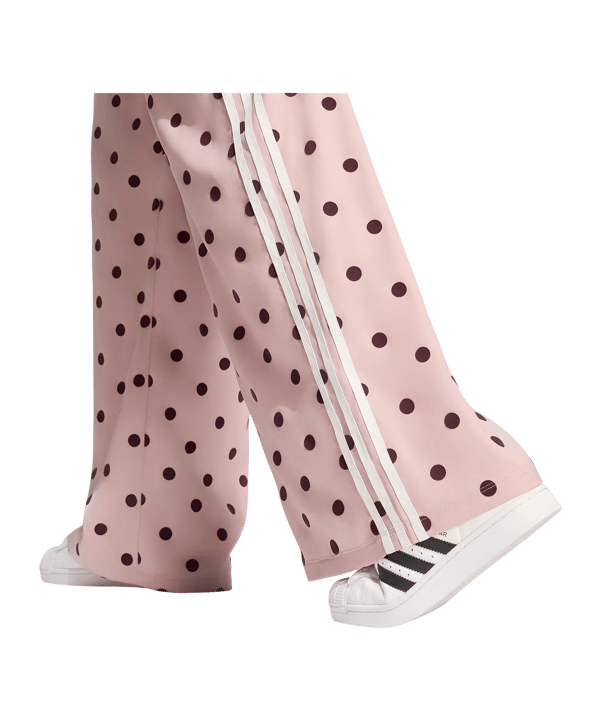adidas Originals Satin Polka Dots Wide Leg Manguera Donna Viola - lilla