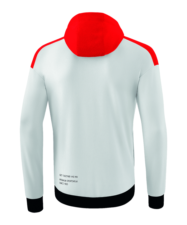 Erima Change by Kapuzenjacke Kids Weiss Rot - weiss