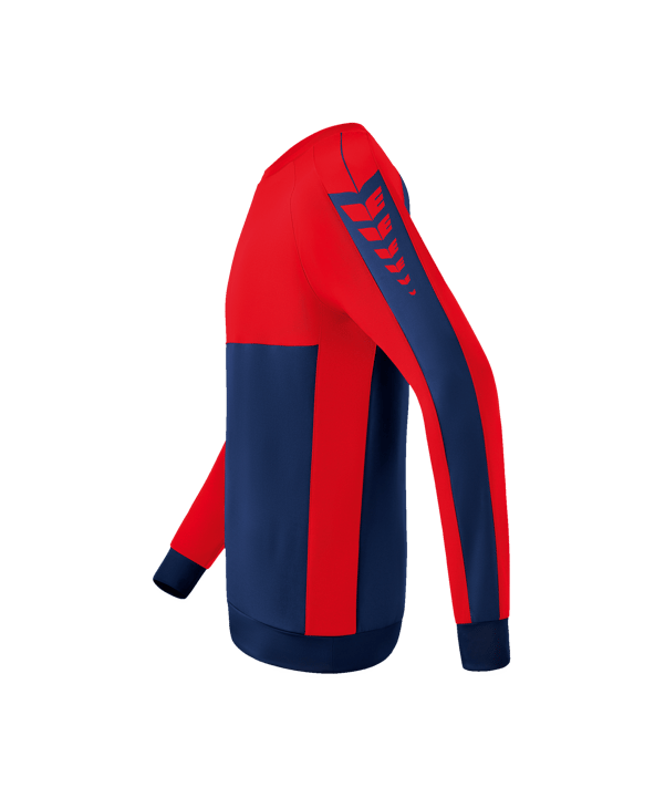 Erima Six Wings Sweatshirt Blau Rot - blau