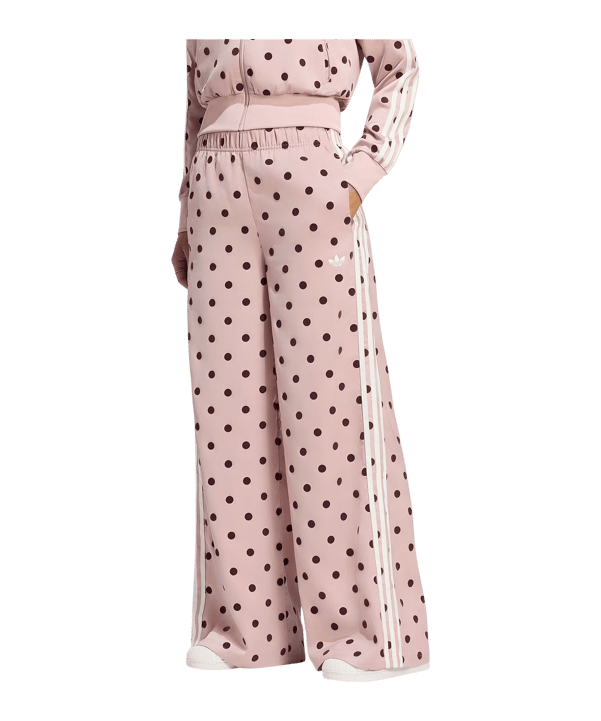 adidas Originals Satin Polka Dots Wide Leg Manguera Donna Viola - lilla