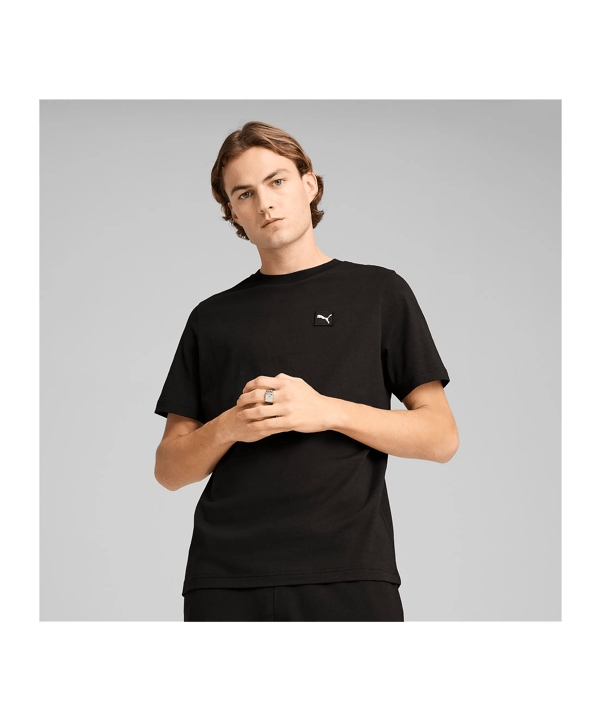 PUMA ESS Elevated T-Shirt Schwarz F01 - schwarz