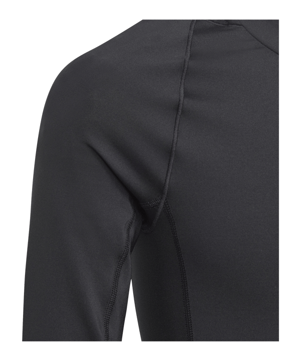 adidas Techfit Underwear Mock Longsleeve Kids Schwarz - schwarz