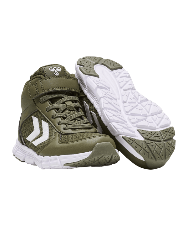 Hummel Speed Mid Sneaker Kids Grün F6086 - gruen