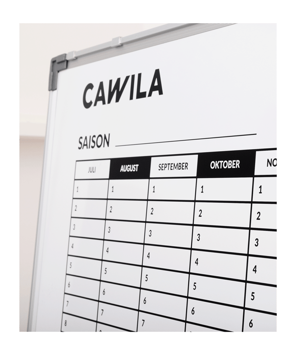 Cawila ACADEMY Saison-Terminplaner | 90x120mm - weiss