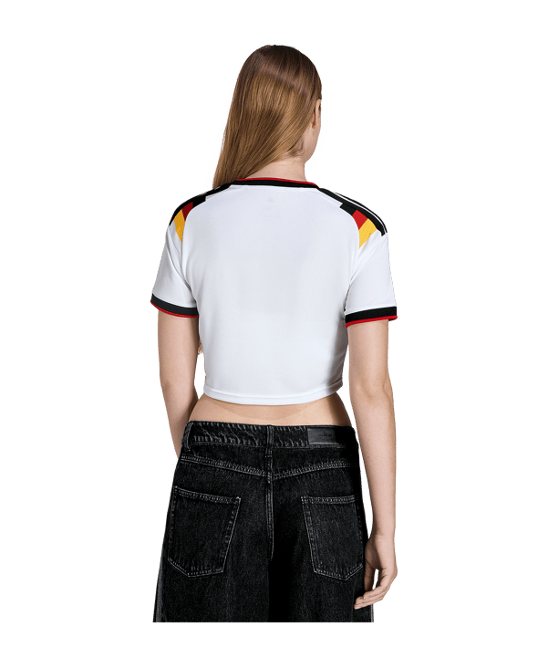 adidas DFB Deutschland Cropped Trikot Home WM 2026 Damen Weiß - weiss