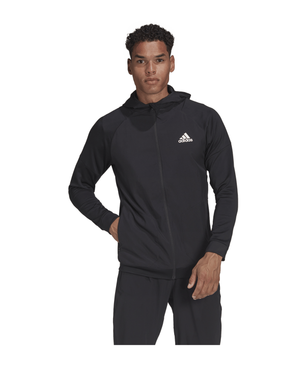 adidas Training Kapuzenjacke Schwarz - schwarz