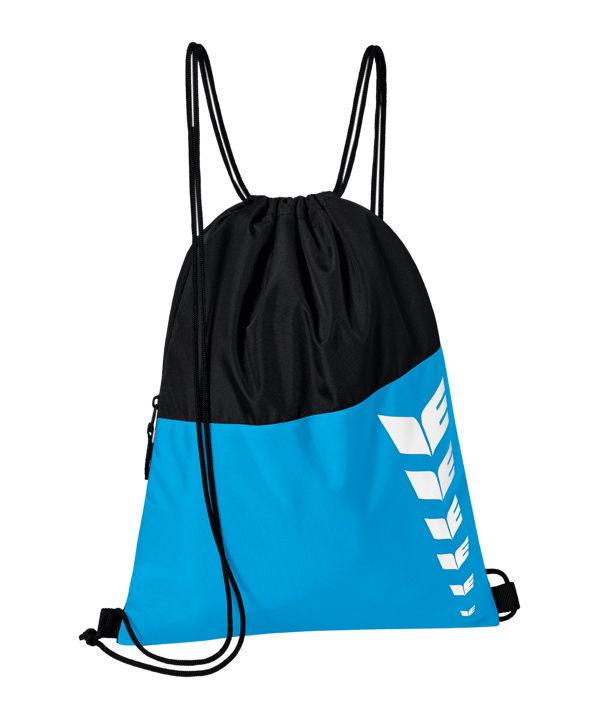 Erima Six Wings Gymsack Hellblau Schwarz - blau