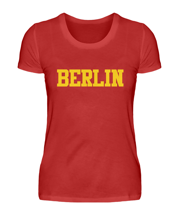 Damen T-Shirt "Berlin" Rot - rot