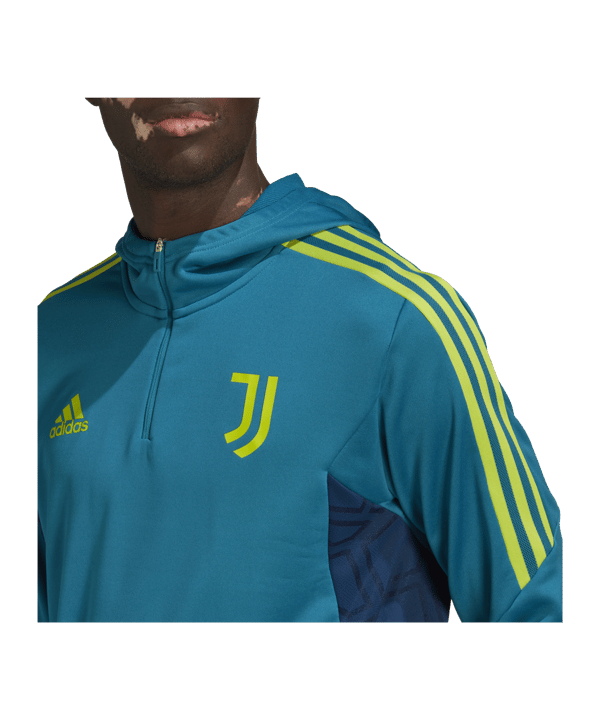 adidas Juventus Turin HalfZip Sweatshirt Blau - blau
