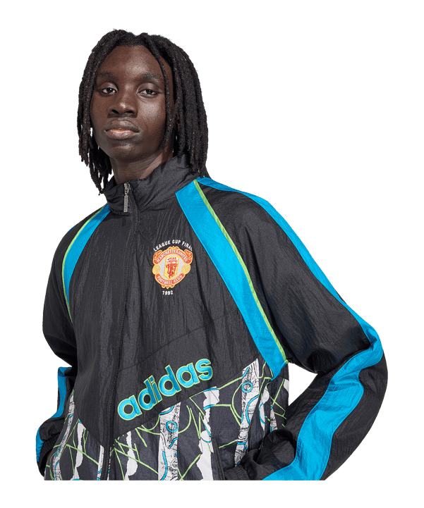 adidas Manchester United 90 Jacke Schwarz - schwarz