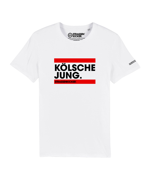 STRASSENKICKER CGN Line Jung T-Shirt Kids FC001 - weiss