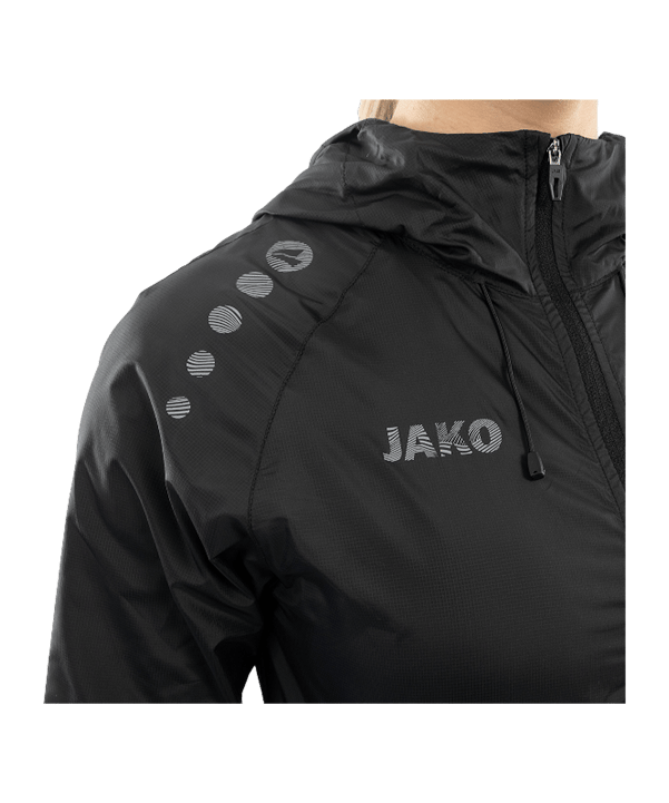 JAKO Flow Lightweight Jacke Damen Schwarz F800 - schwarz