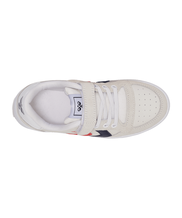 Hummel Slimmer Stadil Leather Low Sneaker Kids Blau F7666 - blau