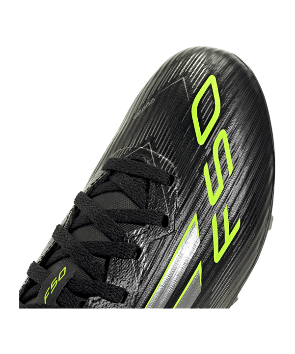 adidas F50 League FG/MG Electric Stealth Kids Schwarz - schwarz