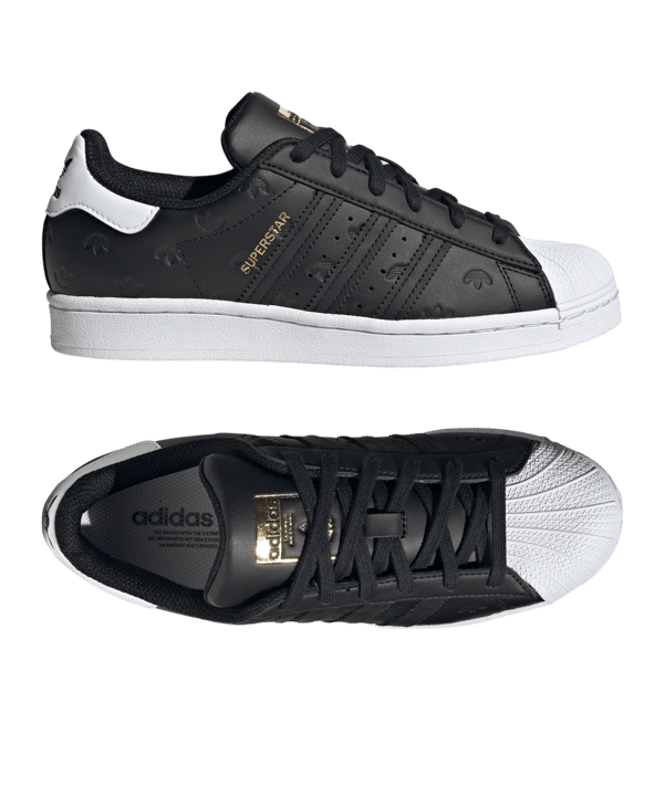 adidas Originals Superstar Damen Schwarz Weiss - schwarz