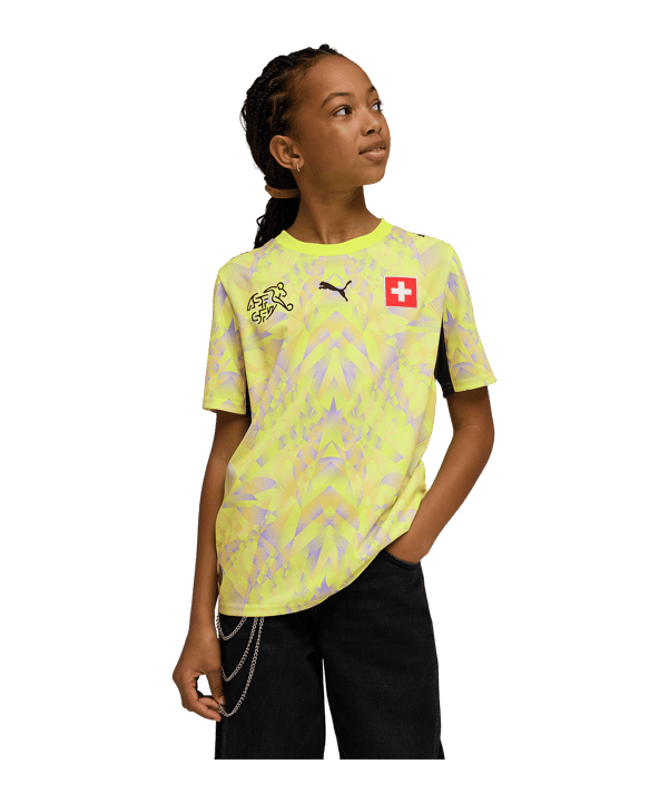 PUMA SFV Schweiz Replica Torwarttrikot Home WM 2026 Kids Gelb F89 - gelb
