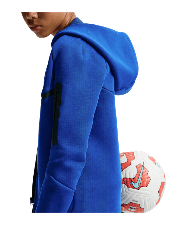 Nike Paris Saint-Germain Tech Fleece Kapuzenjacke Kids Blau F417 - blau