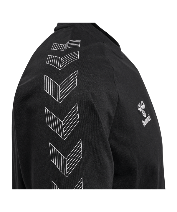 Hummel Move Grid Cotton Sweatshirt Schwarz F2001 - schwarz