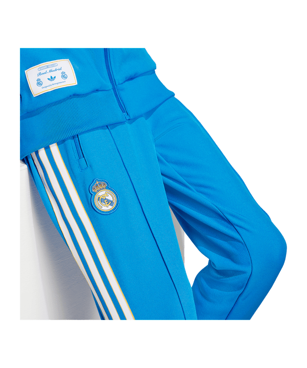 adidas Real Madrid Icon Track Hose Kids Blau - blau