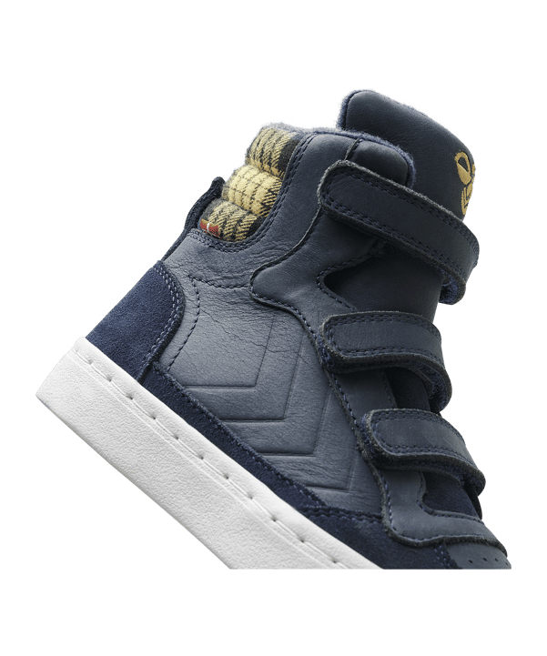 Hummel Stadil Check Sneaker Kids Schwarz F1009 - schwarz