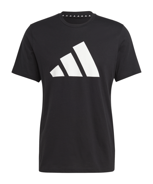 adidas Train Essentials Feelready Logo Training Tee Black - schwarz