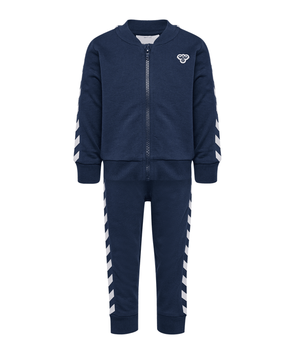 Hummel Mini Reg Chevron Set Trainingsanzug Kids Blau F7459 - blau