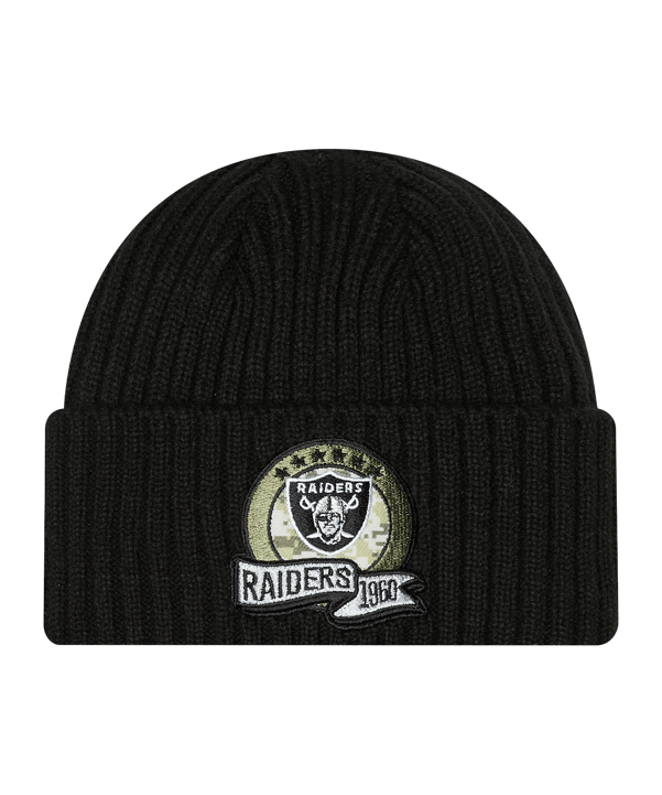 New Era Los Angeles Raiders Beanie Schwarz - schwarz
