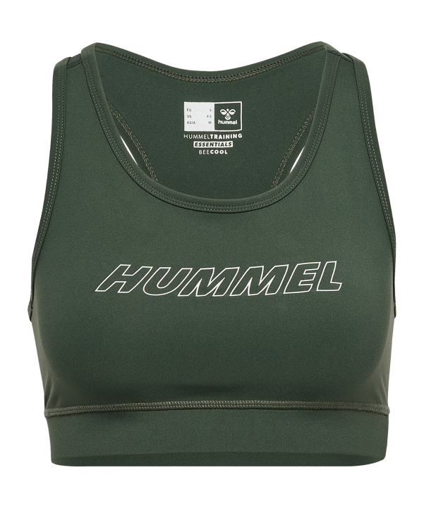Hummel Te Fundamental Sport-BH Damen Grün F6126 - gruen