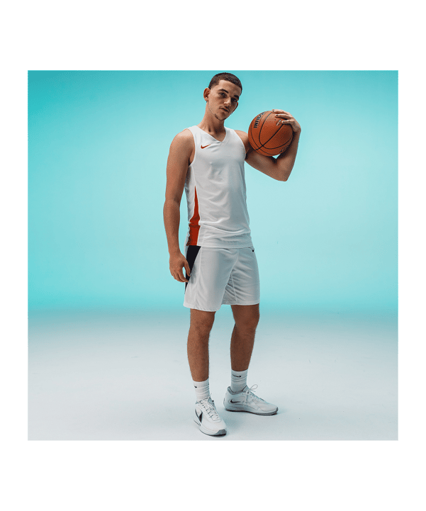 Nike Team Basketball Stock Short Weiss F100 - weiss