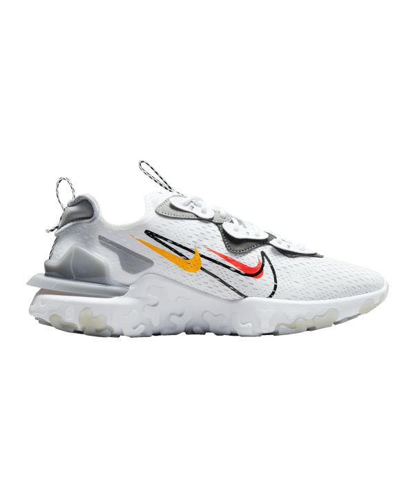 Nike React Vision Running Weiss Schwarz F101 - weiss
