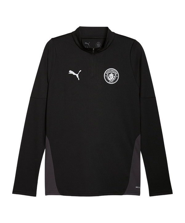 PUMA Manchester City Training 1/4 Zip Sweatshirt Schwarz F14 - schwarz