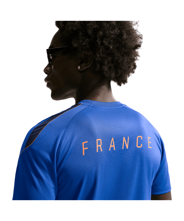 Nike FFF Frankreich Trainingsshirt Blau F480 - blau
