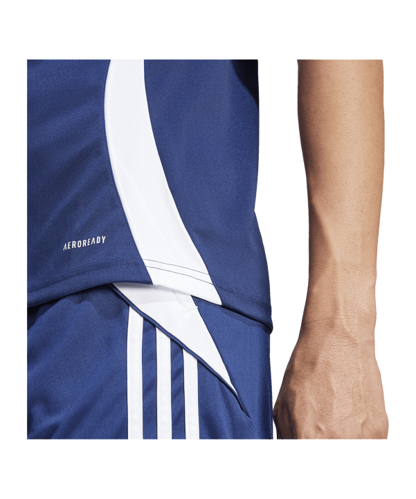 adidas Tiro 24 Trikot Damen Blau Weiss - blau