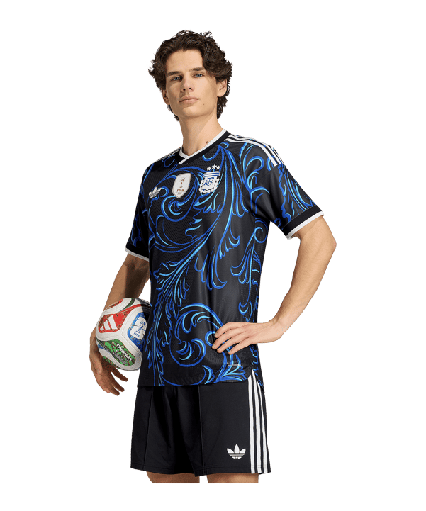 adidas AFA Argentinien Authentic Trikot Away WM 2026 Schwarz - schwarz