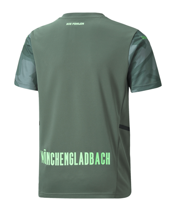 PUMA Borussia Mönchengladbach Trikot Away 2021/2022 Kids Grün F02 - gruen