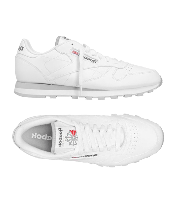 Reebok Classic Leather Sneaker Weiss Grau - weiss