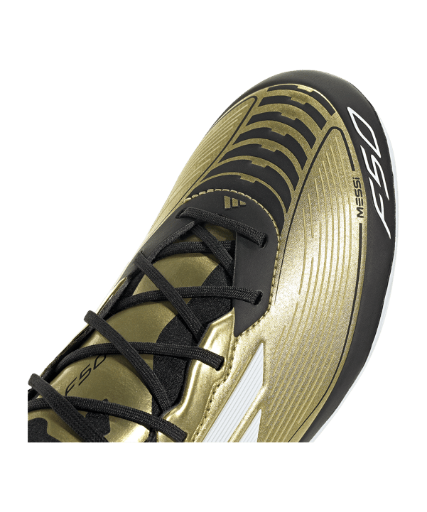 adidas F50 Elite FG Messi Triunfo Dorado Kids Gold Weiss - gold