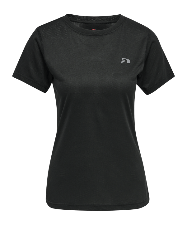 Newline Statement T-Shirt Running Damen F2001 - schwarz