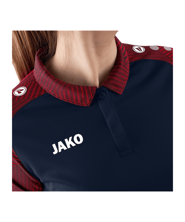 JAKO Performance Poloshirt Damen Blau Rot F909 - blau