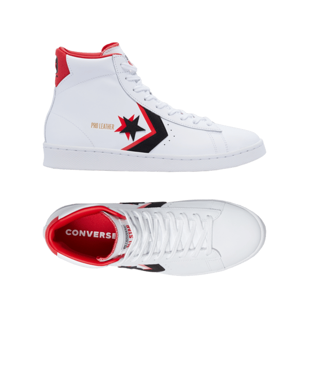 Converse Pro Leather High Sneaker Weiss Schwarz - weiss