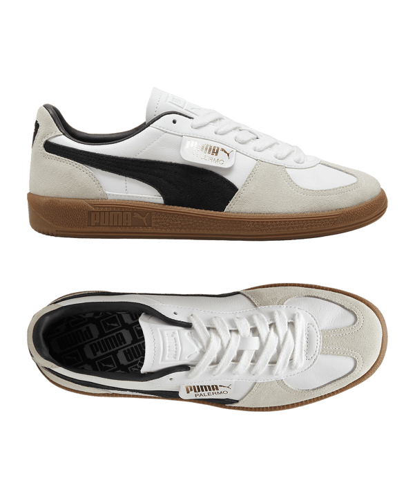 PUMA Palermo Lth Weiss Grau F01 - weiss