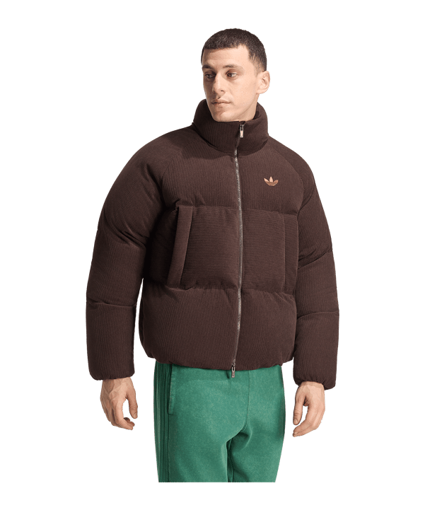 adidas Originals Corduroy Puffer Giacca Marrone - marrone