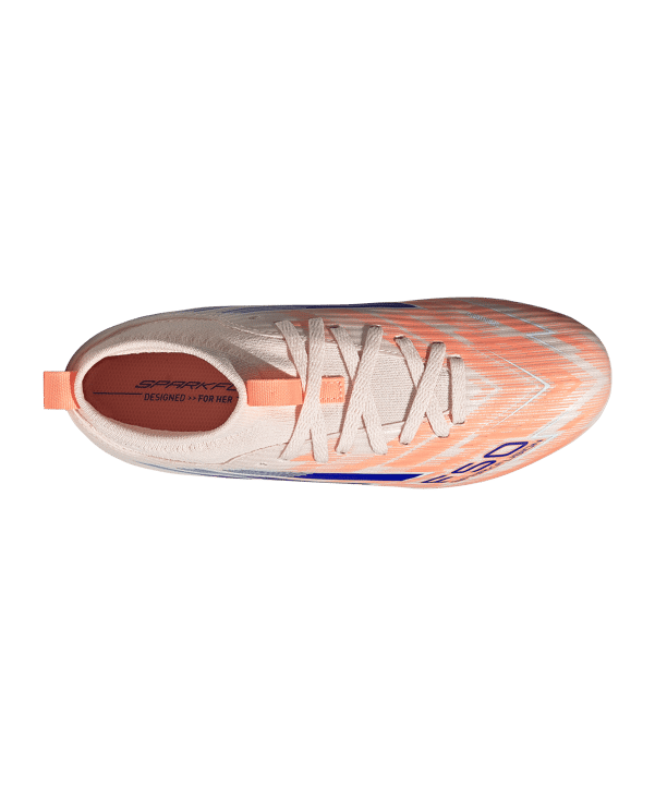 adidas F50 Sparkfusion League Mid FG/AG Coral Blaze Kids Orange - orange